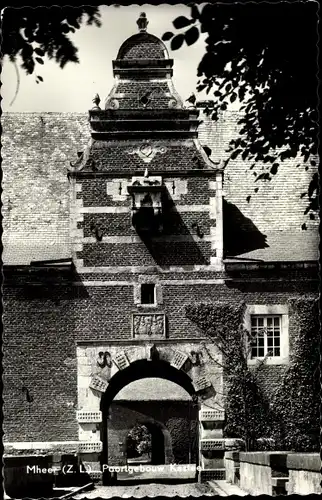 Ak Mheer Limburg Niederlande, Poortgebouw Kasteel