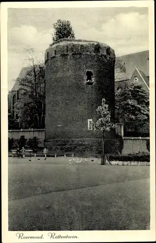 Ak Roermond Limburg Niederlande, Rattentoren