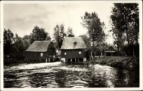 Ak Nederwetten Nordbrabant Niederlande, Watermolen Hooidonk