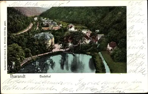 Ak Tharandt im Erzgebirge, Badethal