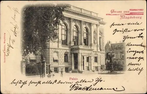 Ak Magdeburg an der Elbe, Palais