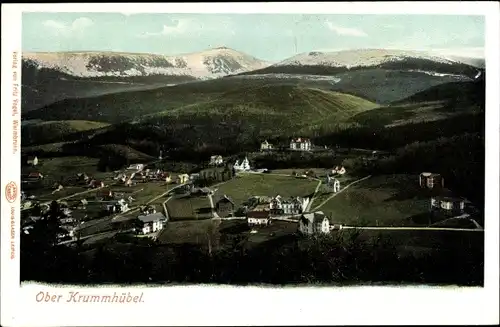 Ak Karpacz Ober Krummhübel im Riesengebirge Schlesien, Gesamtansicht
