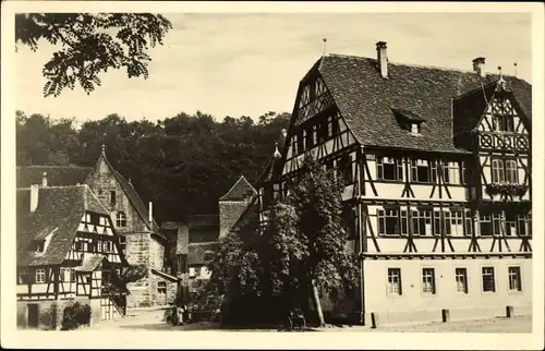 Ak Maulbronn im Schwarzwald, Fachwerkhäuser, Kloster