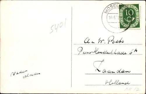 Ak Moselkern an der Mosel, Panorama