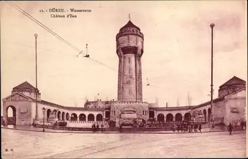 Ak Düren im Rheinland, Wasserturm