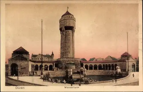 Ak Düren im Rheinland, Wasserturm