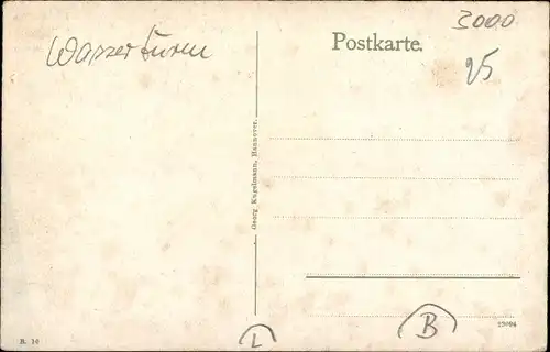 Ak Hannover in Niedersachsen, Partie an der Wasserkunst, Spaziergängerinnen