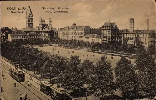 Ak Köln am Rhein, Neumarkt