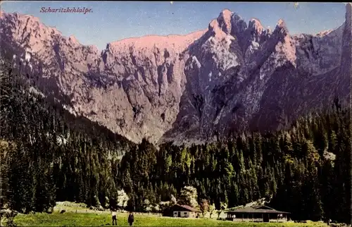 Ak Berchtesgaden in Oberbayern, Scharitzkehlalpe, Scharitzkehlalm