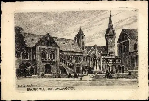 Künstler Ak Braunschweig in Niedersachsen, Burg Dankwarderode