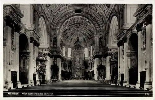 Ak München, St. Michaelshofkirche, Inneres