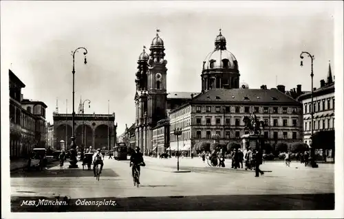 Ak München, Odeonsplatz, Feldherrnhalle