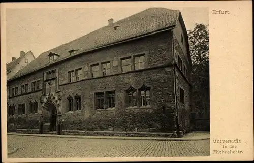 Ak Erfurt in Thüringen, Universität in der Michaelisstraße