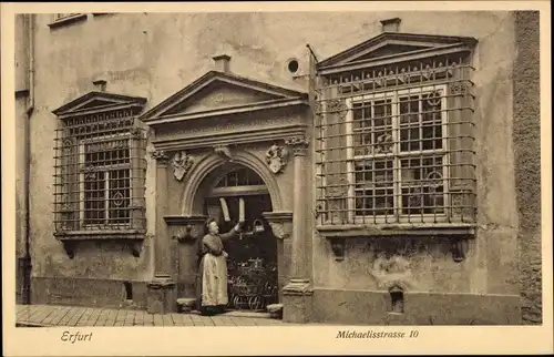 Ak Erfurt in Thüringen, Michaelisstraße 10