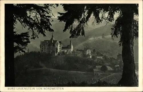 Ak Lauenstein Ludwigsstadt in Oberfranken, Burg Lauenstein