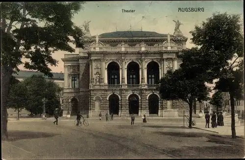 Ak Augsburg in Schwaben, Theater