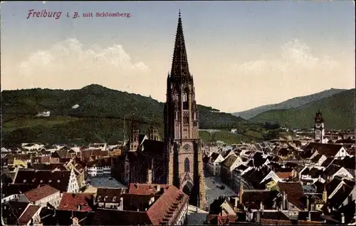 Ak Freiburg im Breisgau, Schlossberg
