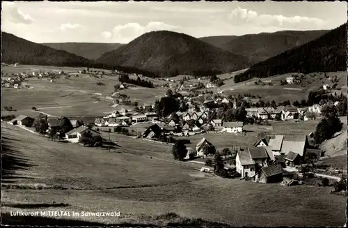 Ak Mitteltal Baiersbronn im Schwarzwald, Panorama