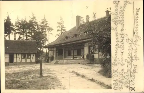 Foto Ak Loheland Künzell in Hessen, Fachwerkhaus, Schule für Körperbildung