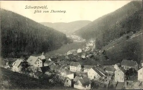 Ak Durlach Karlsruhe in Baden, Blick vom Thurmberg, Panorama