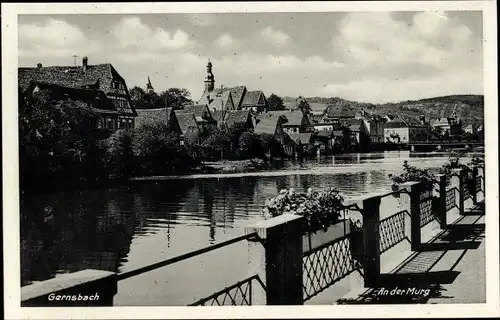 Ak Gernsbach im Murgtal Schwarzwald, An der Murg