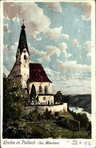 Künstler Litho Diemer, Zeno, Pullach in Bayern, Kirche