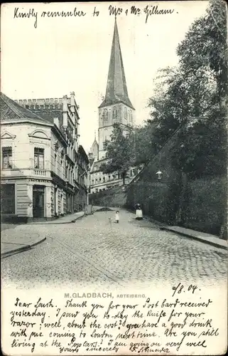 Ak Mönchengladbach am Niederrhein, Abteiberg, Kirche