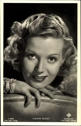Ak Schauspielerin Laura Solari, Portrait, Ufa