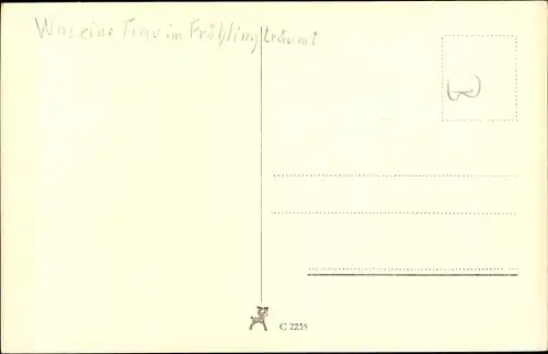 Ak Schauspielerin Adelheid Seeck, Seitenportrait