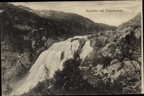 Ak Vatnahalsen Myrdal Norwegen, Kjosefos, Wasserfall