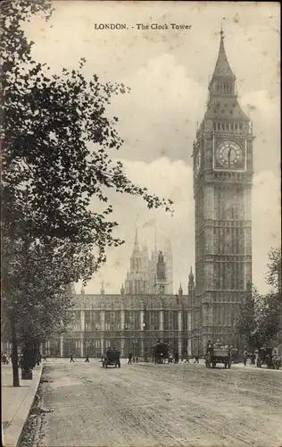 Ak London City England, The Clock Tower