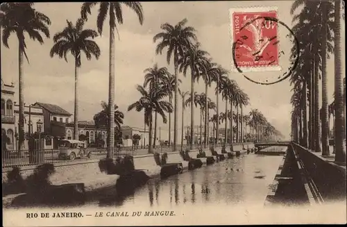 Ak Rio de Janeiro Brasilien, Canal du Mangue