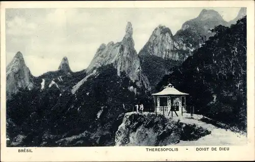 Ak Teresópolis Brasilien, Doigt de Dieu, Landschaftsblick