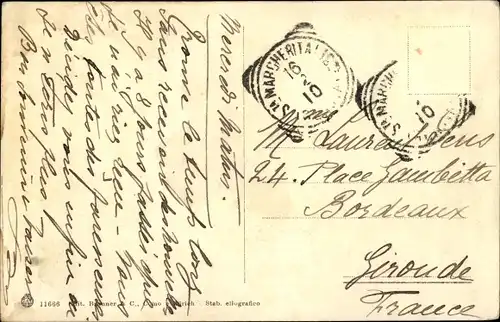 Ak Rapallo Liguria, Sulla strada Rapallo - S. Margherita