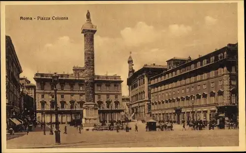 Ak Roma Rom Lazio, Piazza Colonna