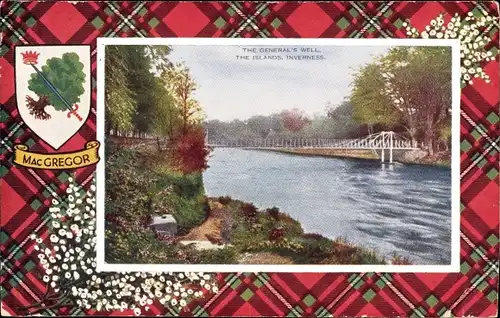 Wappen Ak Inverness Schottland, The General's Well, Mac Gregor