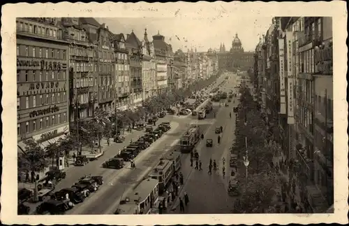 Ak Praha Prag Tschechien, Václavské náměstí, Wenzelsplatz