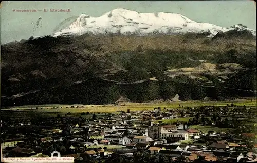 Ak Amecameca Mexiko, Panorama, El Ixtacihuatl, Iztaccíhuatl