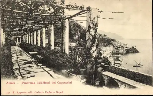 Ak Amalfi Campania, Panorama dall'Hotel dei Cappuccini