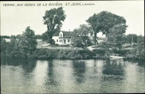 Ak St. Jean sur Richelieu Québec Kanada, Ferme aux bords de la rivière