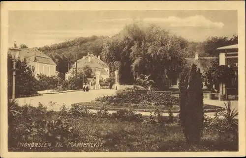 Ak Helsingør Helsingör Dänemark, Indkorslen til Marienlyst