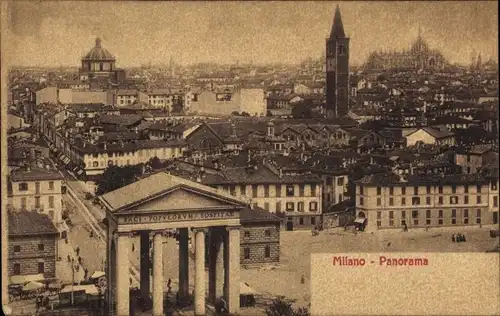 Ak Milano Mailand Lombardia, Panorama