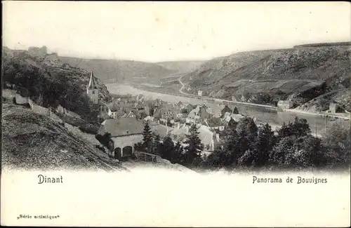 Ak Dinant Wallonien Namur, Panorama de Bouvignes