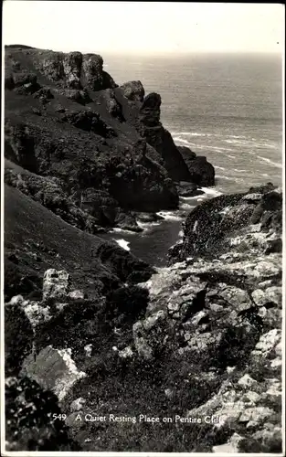 Ak Cornwall England, a quiet resting place on Pentire Cliff