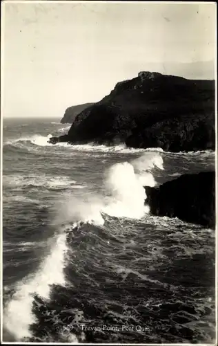 Ak Cornwall England, Trevan Point, Port Qum.