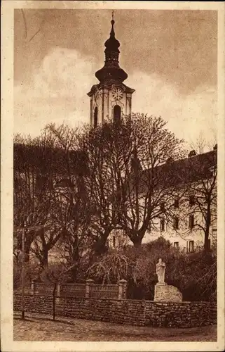 Ak Pacov Patzau Region Hochland, Zamek - V poredi památnik odboje