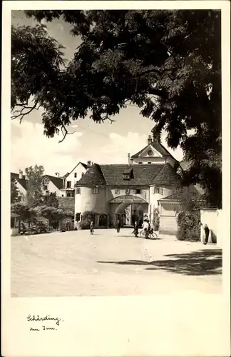 Ak Schärding am Inn Oberösterreich, Straßenpartie