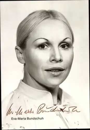 Ak Sopranistin Eva Maria Bundschuh, Portrait, Autogramm