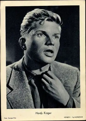 Ak Schauspieler Hardy Krüger, Portrait