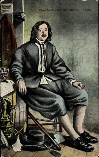 Ak Zaandam Zaanstad Nordholland, Czaar Peter, Portrait